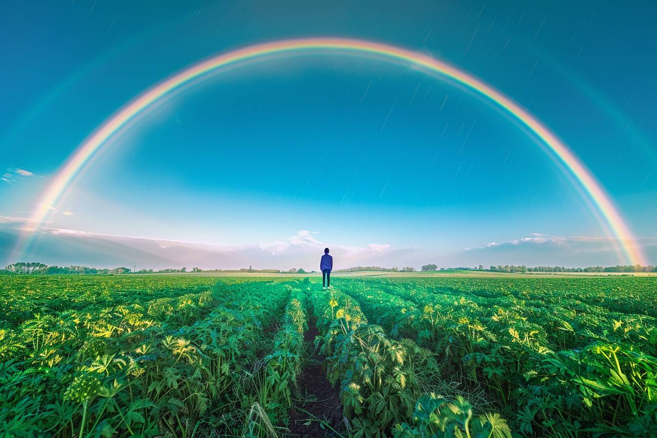 Quels sont les scénarios fréquents impliquant des arcs-en-ciel en rêve?