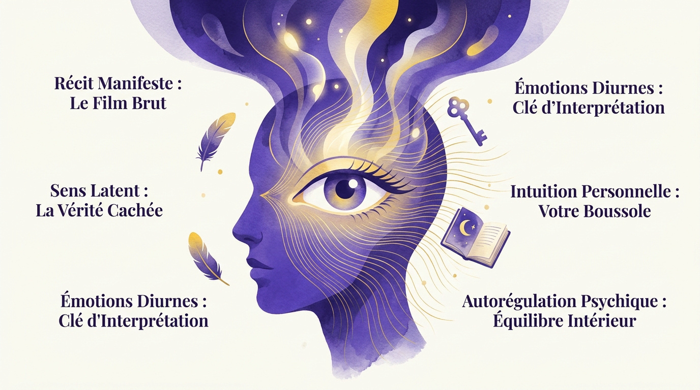 Représentation symbolique de l'introspection et de l'analyse des rêves